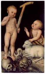Jesus und Johannes als Jungen