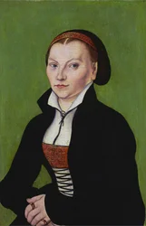 Katharina von Bora, Halbfigur, nach links gewandt