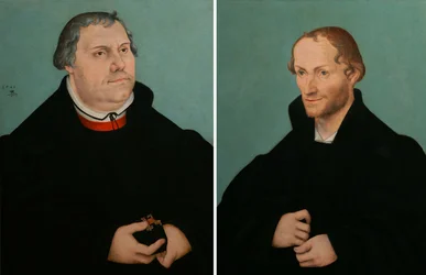 Porträt von Martin Luther & Porträt von Philippe Melanchthon