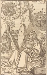 Der heilige Johannes in einer Landschaft