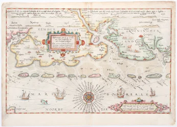 Ostfriesland 1584 Karte von Waghenaer