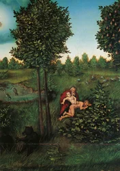 Detail des Paradieses, um 1530