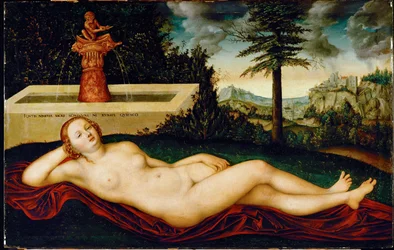 Liegende Wasser-Nymphe