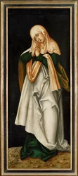 Heilige Maria leidend, Innenflügel eines Altars