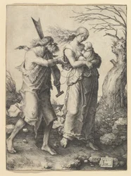 Adam und Eva nach der Vertreibung, 1510