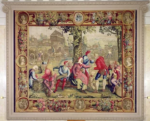 Bezahlung der Erntearbeiter, Gobelins-Werkstatt (Wandteppich)