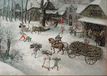 Winter (Februar) (Detail)