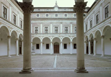 Ansicht des Cortile d