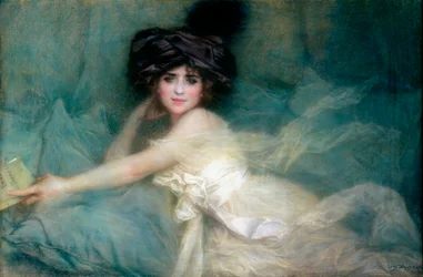 Porträt von Mademoiselle Carlier oder Die Dame mit dem Turban
