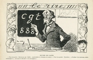 Illustration in Le Rire, 05/10/12 - Die verschlungenen Pfade des Friedens Italo-türkisch - Krieg, Türkei, Italien, Frieden - Schildkröte - Animation, Allegorie (Gravur)