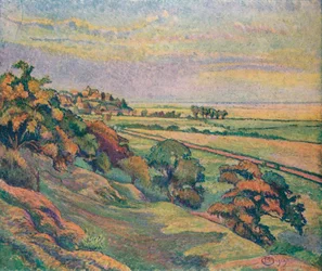 Rye von Cadborough, Sonnenuntergang, 1913