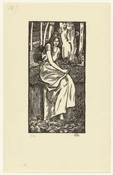 Frau im Wald