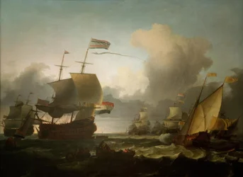 Die Übergabe des Oberbefehls an Admiral Michiel de Ruyter