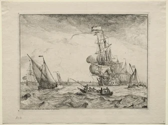 Schiffe unter vollen Segeln, 1701