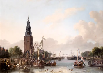Ein Mann von Rang geht in Amsterdam an Bord