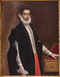 Fontanellato, Labirinto della Masone, Franco Maria Ricci Kunstsammlung: Porträt von Lucrezia Bentivoglio Leoni