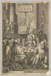 Das letzte Abendmahl, aus Die Passion Christi, ca. 1623