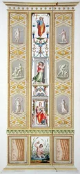 Tafel aus der Raphael-Loggia im Vatikan, aus 