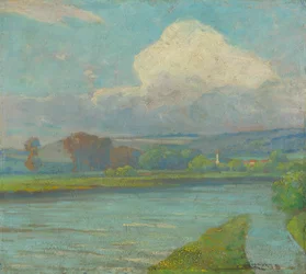 Landschaft mit Fluss