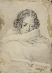 Porträt der Schriftstellerin Bettine von Arnim, geb. Brentano