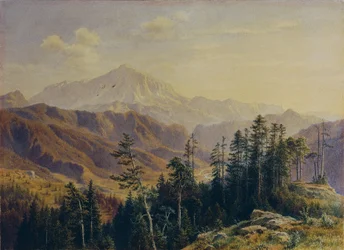 Der Schneeberg in Niederösterreich von Gutenstein aus gesehen
