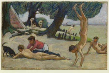Jungen am Strand