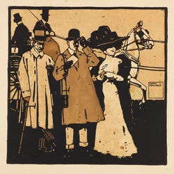 Aus dem Portfolio Turf. Zwölf Pferderennbilder, 1909