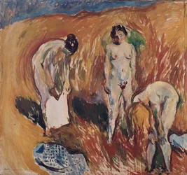 Mädchen im Heuhaufen