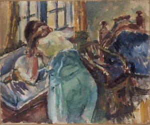 Frau frischt sich auf