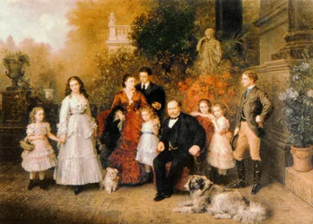 Familie des Geschäftsmanns B. H. Strousberg