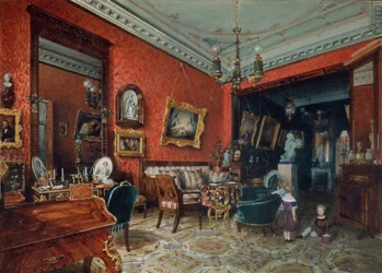 Ein Wohnzimmer, 1840er