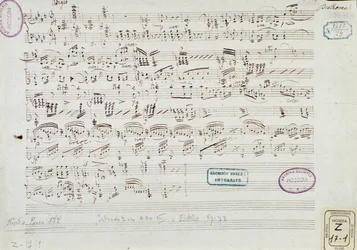 Seite der Partitur von "Fidelio": Beginn des dritten Akts