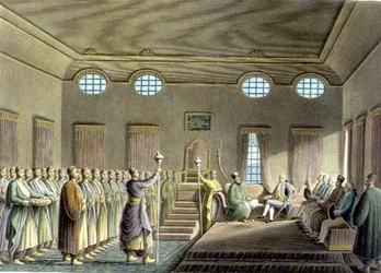 Der Palast in Bukarest, Platte II, veröffentlicht von William Watts