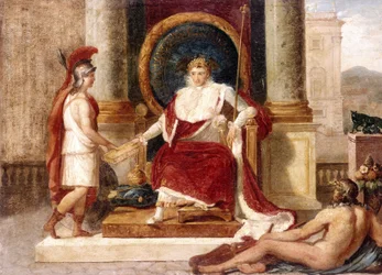 Napoleon übergibt der Göttin Rom den Gesetzeskodex