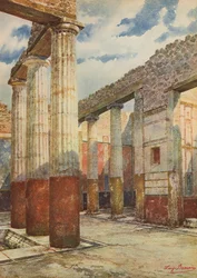 Pompeji: Patrizierhaus, Säulenatrium
