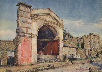 Pompeji: Grab mit Exedra, Grab des Glasvasen und Girlanden