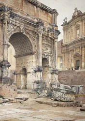 Der Bogen des Septimius Severus in Rom