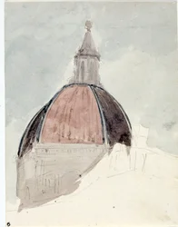Kuppel der Kirche Santa Maria del Fiore, Florenz (Aquarell)