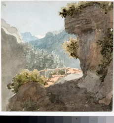 Ansicht des Bergpfades