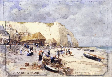 Der Strand von Etretat