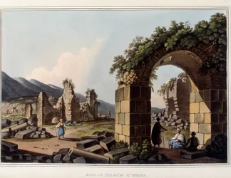 In „Ansichten in den osmanischen Herrschaftsgebieten, in Europa, in Asien und einigen Mittelmeerinseln nach den Originalzeichnungen von Luigi Mayer, London