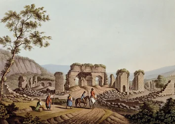 Überreste des Tempels der Diana in Ephesus