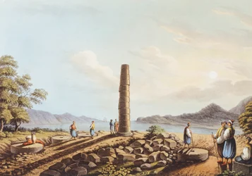 Die Überreste des Hera-Tempels in Samos