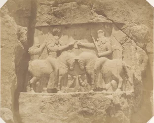 Basrelief in Nakshi Rustam, 1858