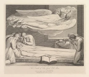 Der Tod des guten alten Mannes, aus Das Grab, ein Gedicht von Robert Blair, 1. März 1813