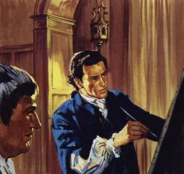 Gainsborough lebte in Ipswich und verdiente seinen Lebensunterhalt mit Porträtmalerei