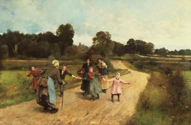 Großmutter treffen, ca. 1900