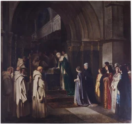 Königin Isabella die Katholische in der Kartause von Miraflores