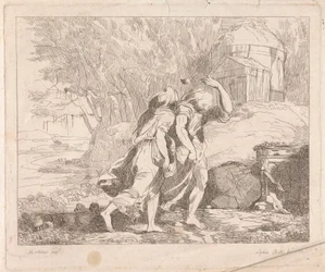 Deukalion und Pyrrha nach der Flut