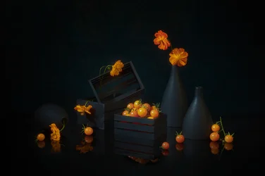 Leuchtendes Erntestillleben